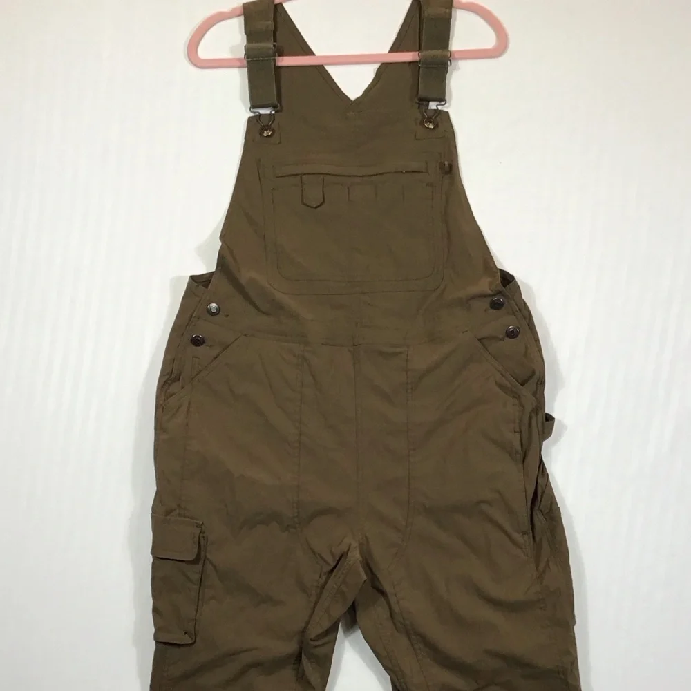 Duluth Trading Co Womens Heirloom Gardening Bibs Size L Overalls Stretch Nylon - Picture 15 of 16